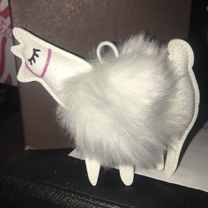 Llama Puff Keychain